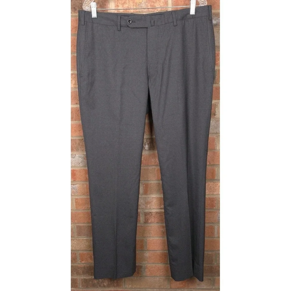 Incotex Slacks Dress Pants Mens Size 36x31 Gray Super 130s Wool
